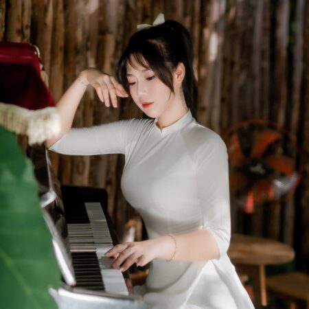 Album ảnh áo dài Cafe - Thúy Kiều